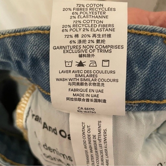 Frank & Oak Cyndi Straight Leg Jeans- Medium Wash size 24 - Picture 8 of 9